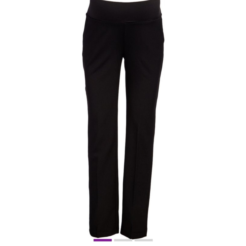 Under-Belly Maternity Straight-Leg Career Trouser - Black - XL